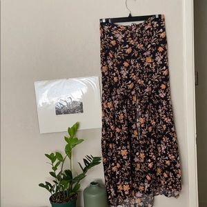 American Eagle Floral Maxi Skirt